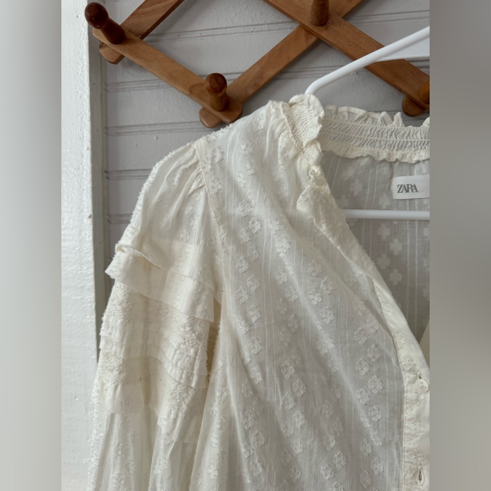 ZARA SHIRT WITH PINTUCKS - Picture 5 of 8